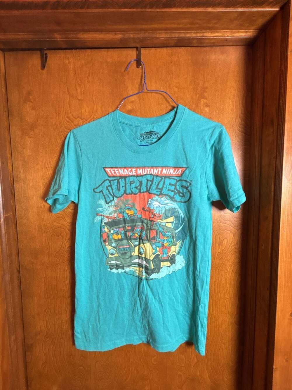 Nickelodeon Teenage Mutant Ninja Turtles Wave Graphic T-Shirt Size S